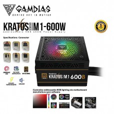 منبع تغذیه کامپیوتر GAMDIAS 600W RGB